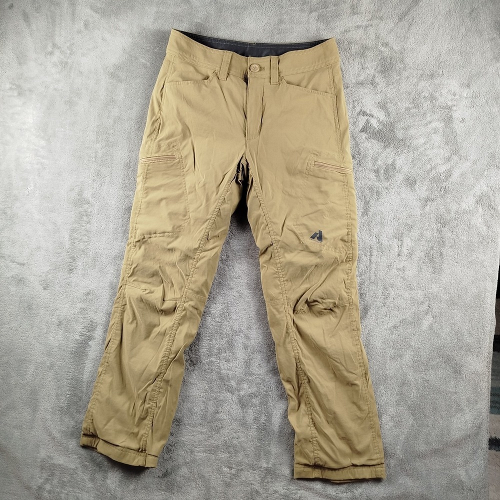 Eddie Bauer Pants Mens 30x30 Beige First Ascent Fleece Lined Hiking Ski Outdoor